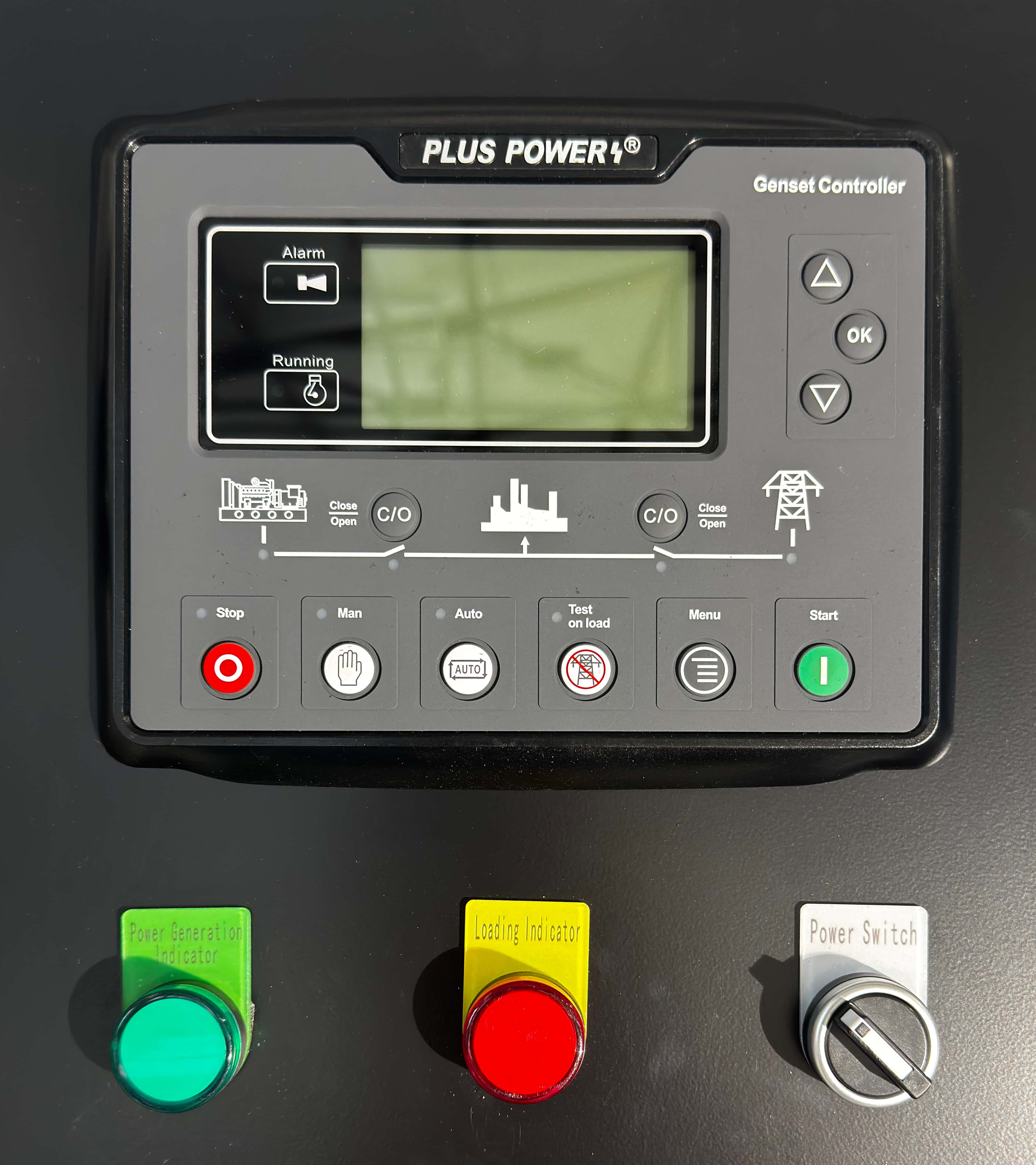 Agregat PlusPower - panel sterowania