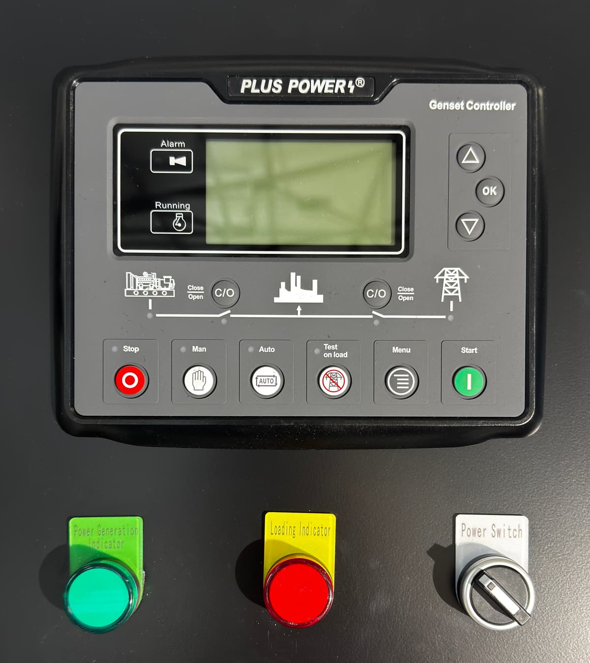Agregat PlusPower - panel sterowania