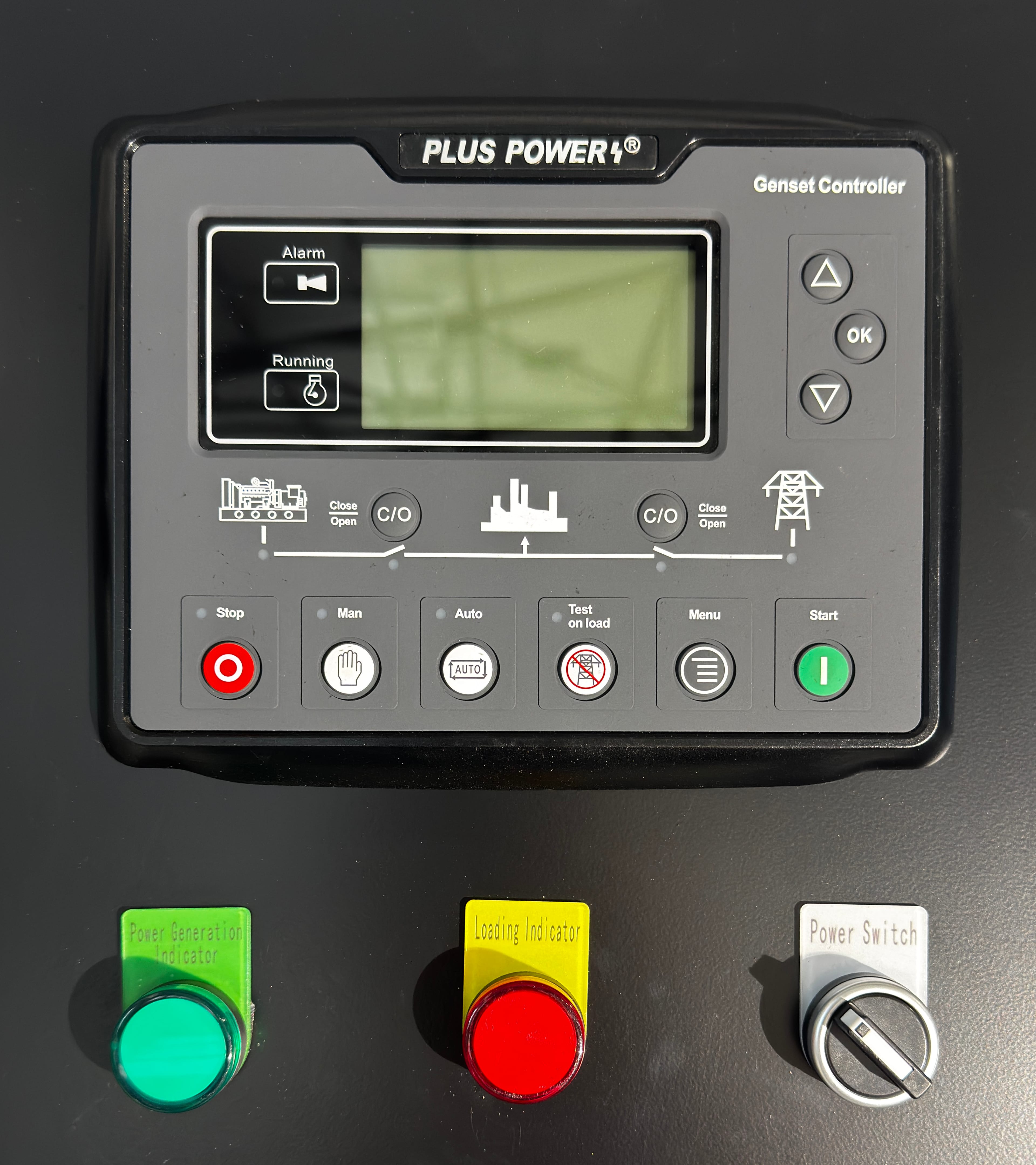 Agregat PlusPower 80 kW - panel sterowania